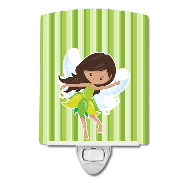 Fairy Green Stripes Ceramic Night Light BB6909CNL - the-store.com