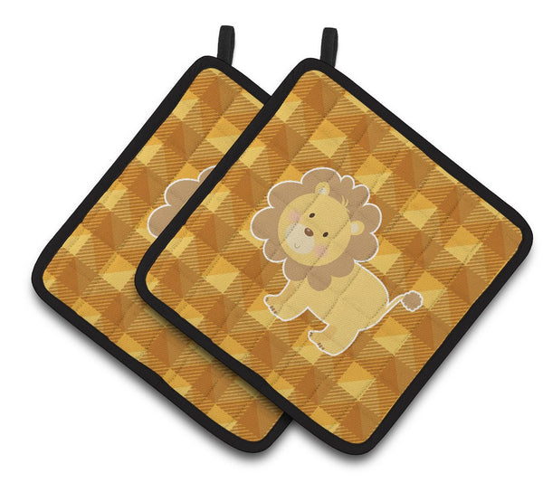 Lion Pair of Pot Holders BB7032PTHD by Caroline's Treasures