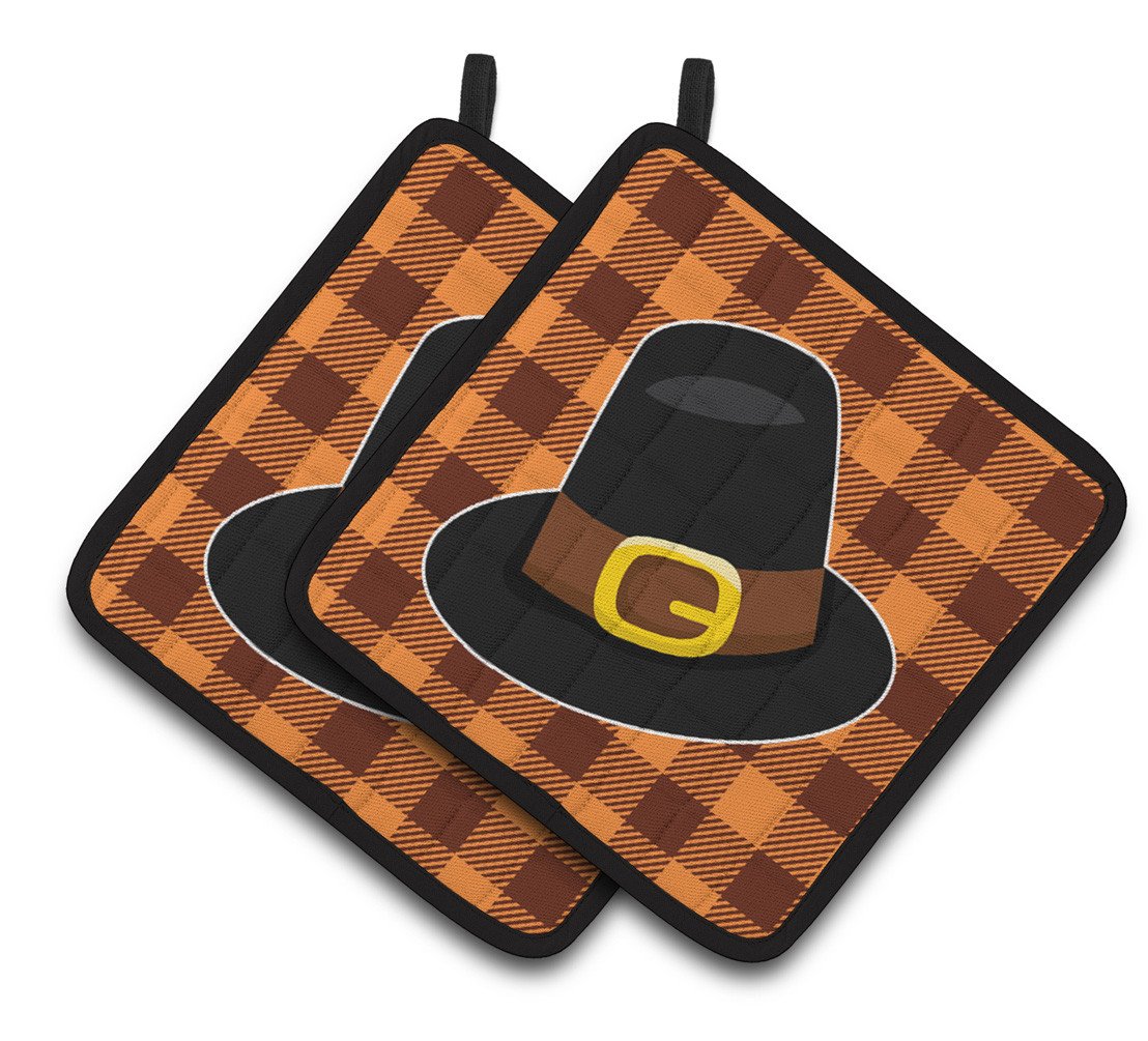 Thanksgiving Pilgrim Hat Pair of Pot Holders BB7112PTHD