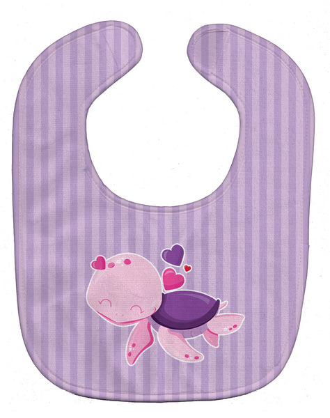 Pink and Purple Turtle Baby Bib BB7133BIB - the-store.com