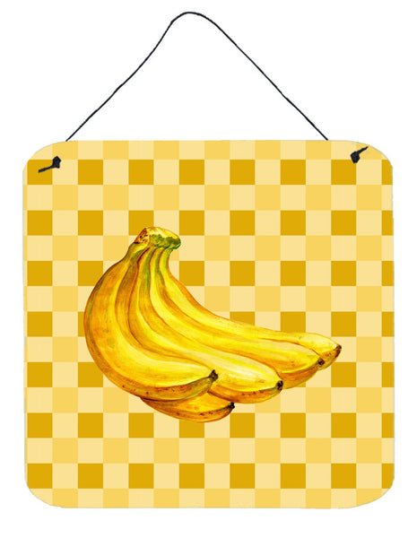 Banana Bunch on Basketweave Wall or Door Hanging Prints BB7222DS66 by Caroline's Treasures