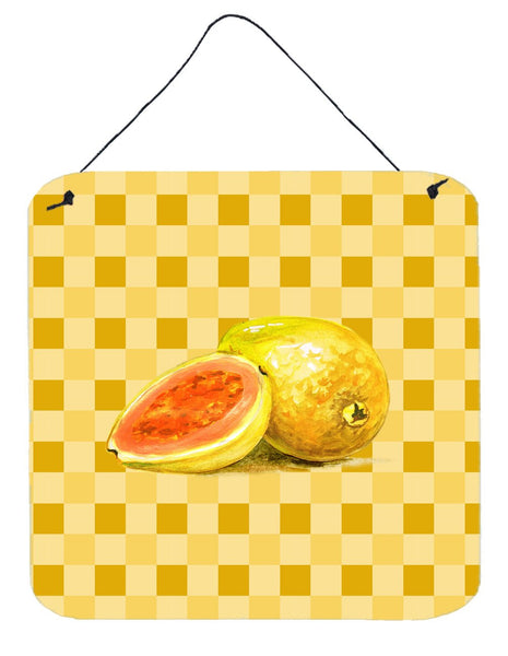 Guava Sliced and Whole on Basketweave Wall or Door Hanging Prints BB7229DS66 by Caroline's Treasures
