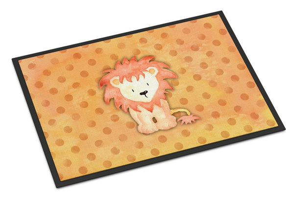 Polkadot Lion Watercolor Indoor or Outdoor Mat 24x36 BB7374JMAT by Caroline's Treasures