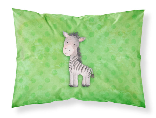 Polkadot Zebra Watercolor Fabric Standard Pillowcase BB7377PILLOWCASE by Caroline's Treasures