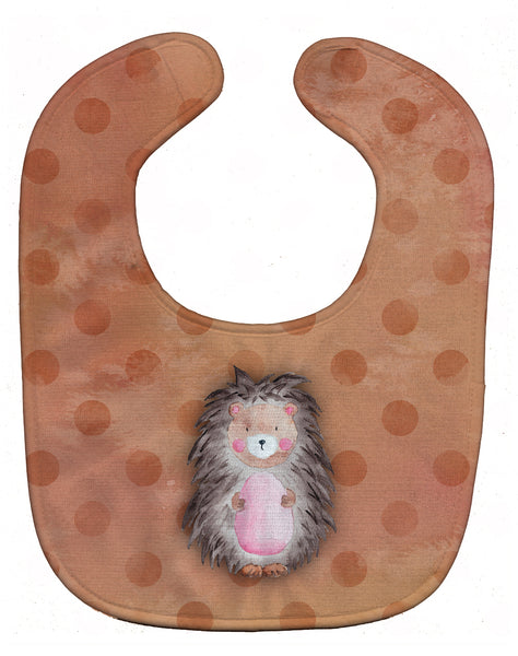 Polkadot Hedgehog Watercolor Baby Bib BB7378BIB - the-store.com