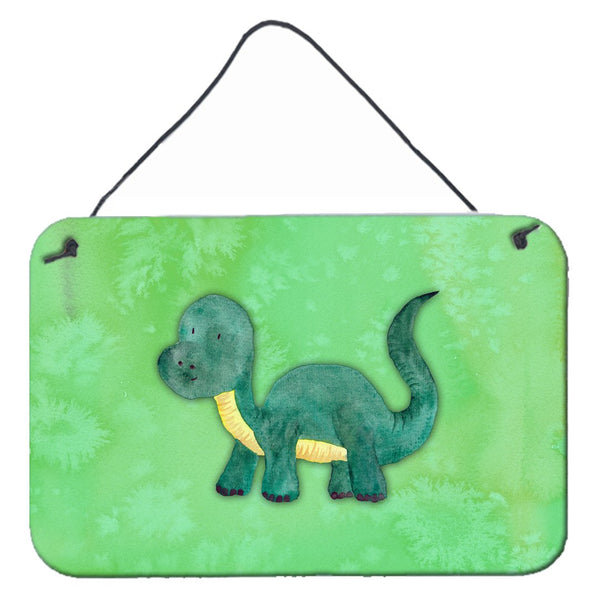 Brontosaurus Watercolor Wall or Door Hanging Prints BB7404DS812 by Caroline's Treasures