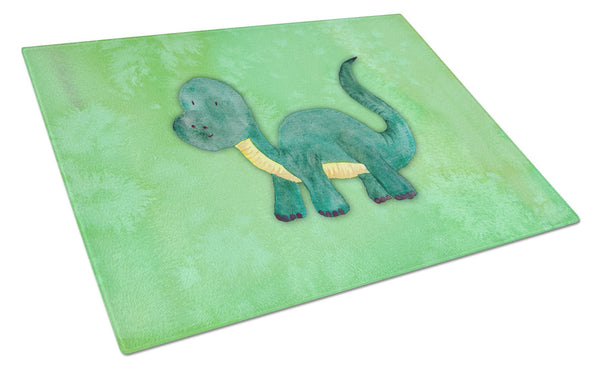 Brontosaurus Watercolor Glass Cutting Board Large BB7404LCB by Caroline's Treasures