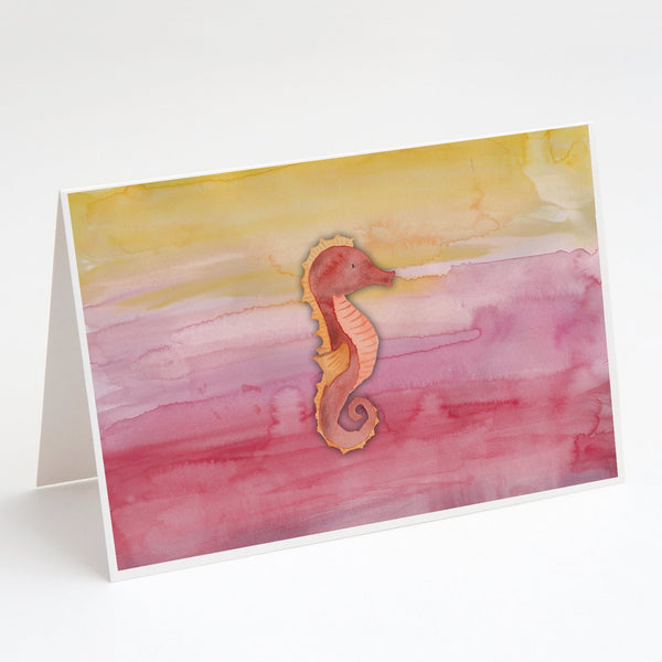 Buy this Seahorse Watercolor Greeting Cards and Envelopes Pack of 8