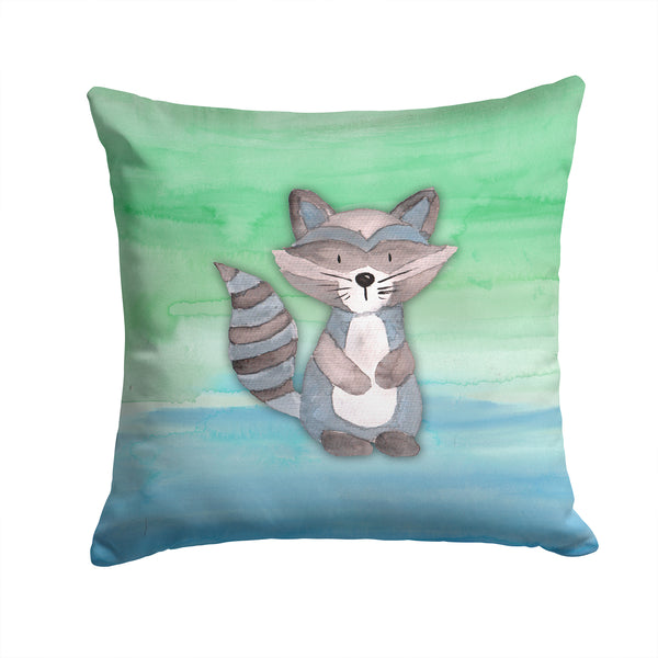 Raccoon Watercolor Fabric Decorative Pillow BB7438PW1414 - the-store.com