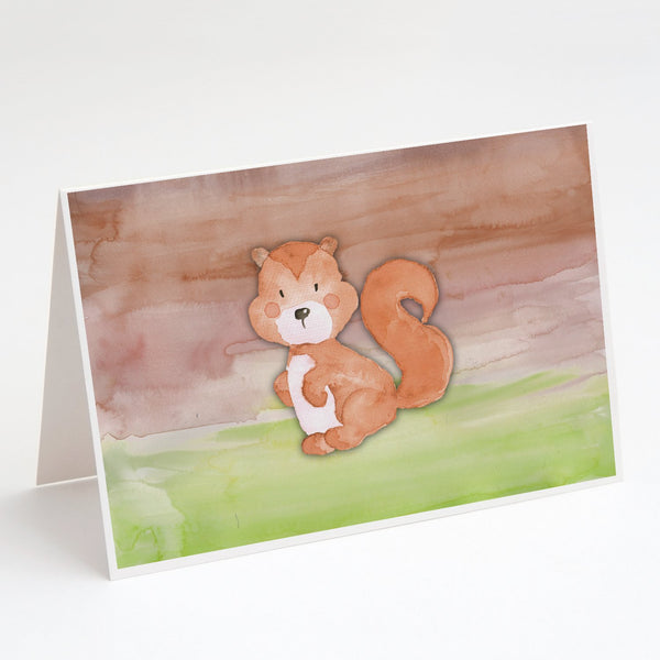 Buy this Squirrel Watercolor Greeting Cards and Envelopes Pack of 8