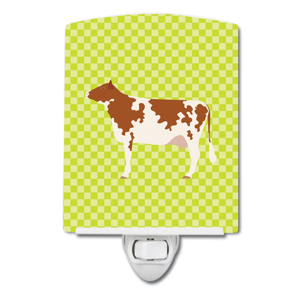 Ayrshire Cow Green Ceramic Night Light BB7653CNL - the-store.com