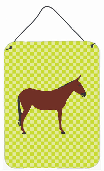 Hinny Horse Donkey Green Wall or Door Hanging Prints BB7676DS1216 by Caroline's Treasures