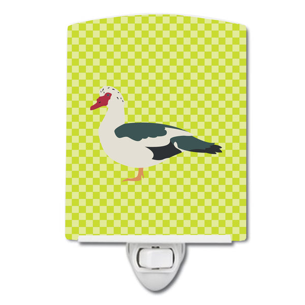 Muscovy Duck Green Ceramic Night Light BB7690CNL - the-store.com