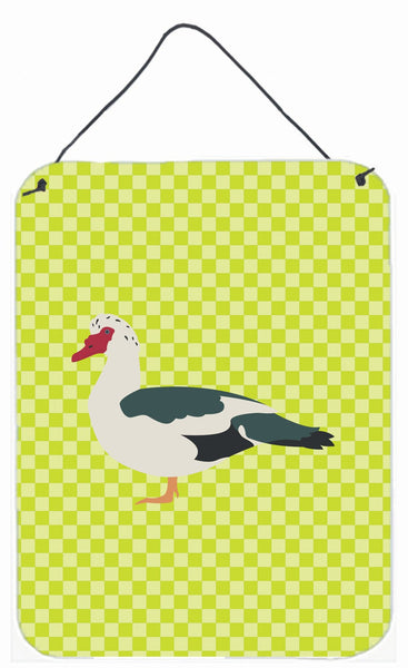 Muscovy Duck Green Wall or Door Hanging Prints BB7690DS1216 by Caroline's Treasures