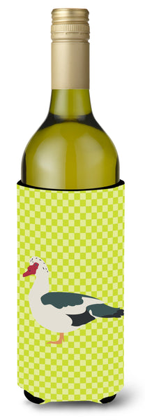 Muscovy Duck Green Wine Bottle Beverge Insulator Hugger BB7690LITERK by Caroline's Treasures