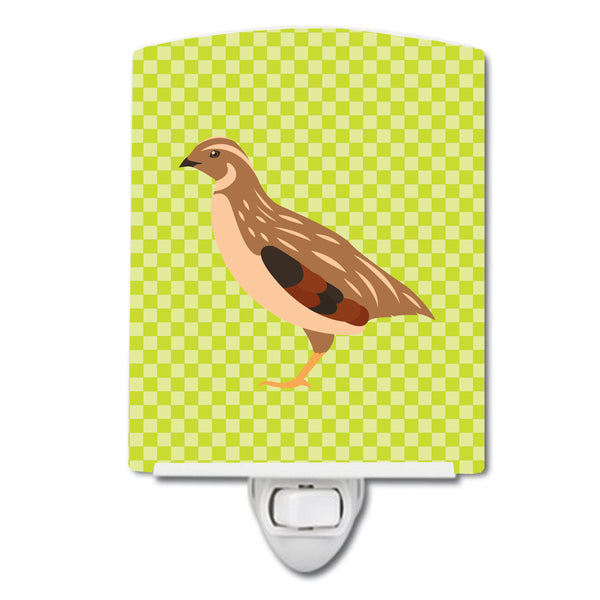 Golden Phoenix Quail Green Ceramic Night Light BB7781CNL - the-store.com