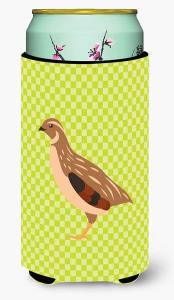 Golden Phoenix Quail Green Tall Boy Beverage Insulator Hugger BB7781TBC by Caroline's Treasures