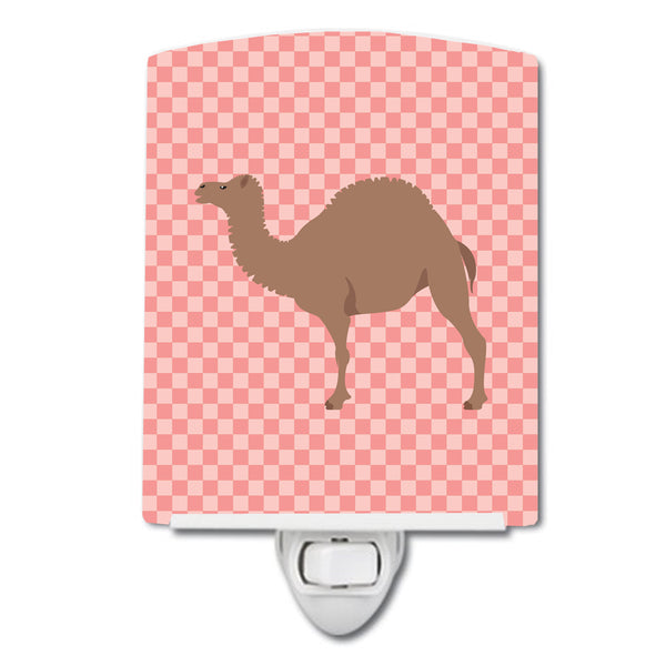 F1 Hybrid Camel Pink Check Ceramic Night Light BB7819CNL - the-store.com