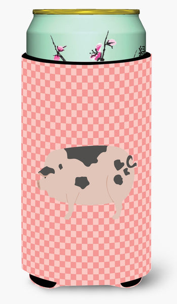 Gloucester Old Spot Pig Pink Check Tall Boy Beverage Insulator Hugger BB7940TBC by Caroline's Treasures