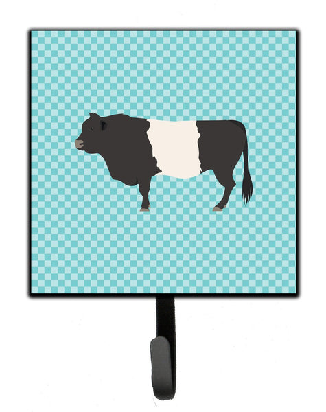 Belted Galloway Cow Blue Check Leash or Key Holder by Caroline's Treasures
