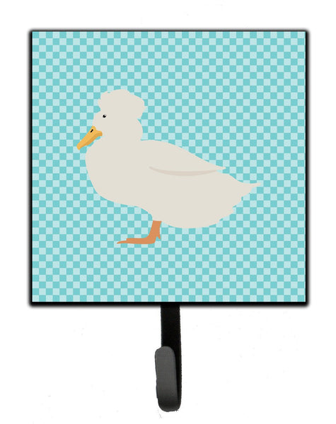 Crested Duck Blue Check Leash or Key Holder BB8031SH4 by Caroline's Treasures