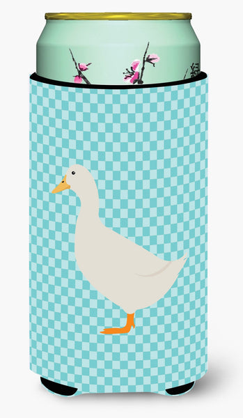 American Pekin Duck Blue Check Tall Boy Beverage Insulator Hugger BB8034TBC by Caroline's Treasures