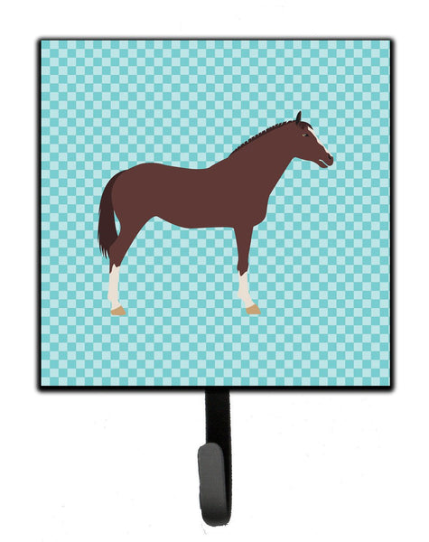 English Thoroughbred Horse Blue Check Leash or Key Holder BB8087SH4 by Caroline's Treasures