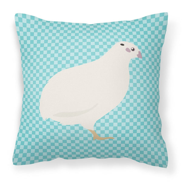 Texas Quail Blue Check Fabric Decorative Pillow BB8131PW1818 by Caroline's Treasures