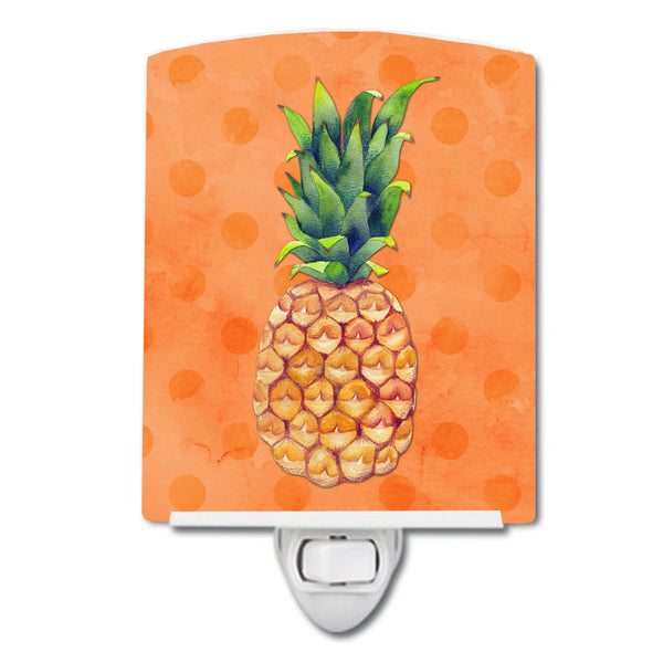 Pineapple Orange Polkadot Ceramic Night Light BB8193CNL - the-store.com