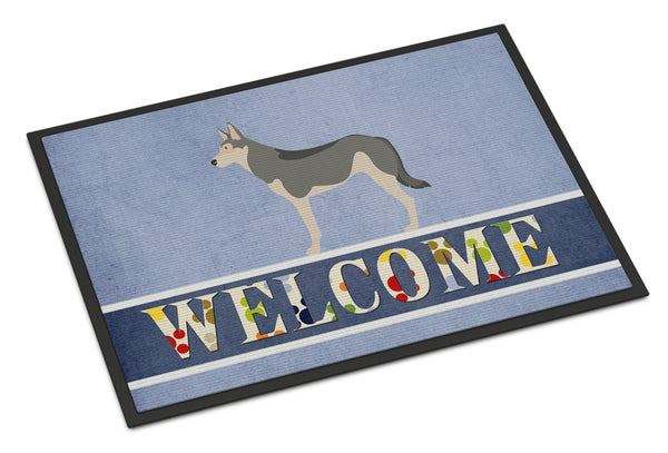 Saarloos Wolfdog Welcome Indoor or Outdoor Mat 18x27 BB8296MAT - the-store.com