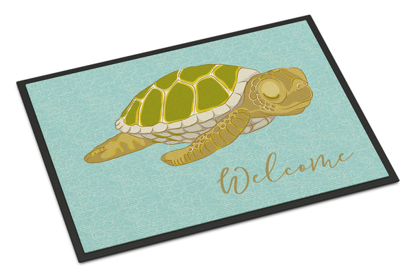 Sea Turtle Welcome Indoor or Outdoor Mat 18x27 BB8562MAT - the-store.com