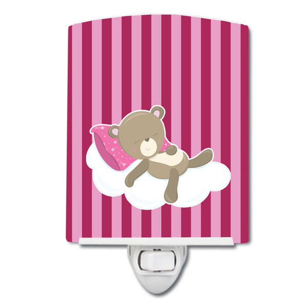 Baby Girl Bear on Cloud Ceramic Night Light BB8621CNL - the-store.com