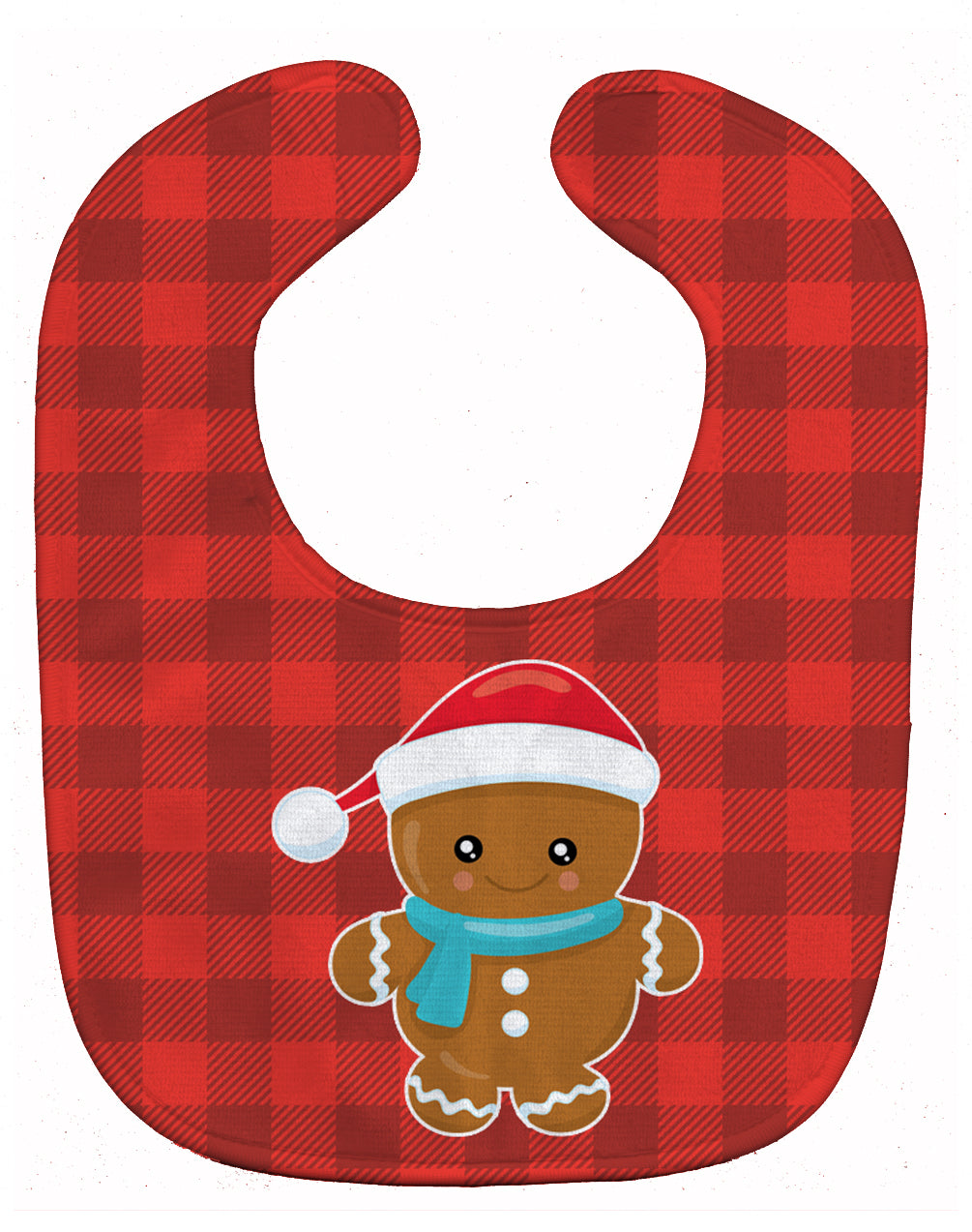 Christmas Gingerbread Santa Hat Baby Bib BB8777BIB