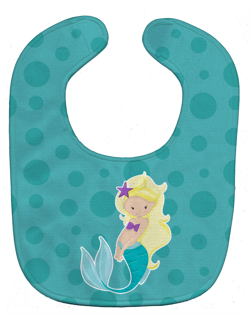 Beach Mermaid Blonde Hair Baby Bib BB8824BIB