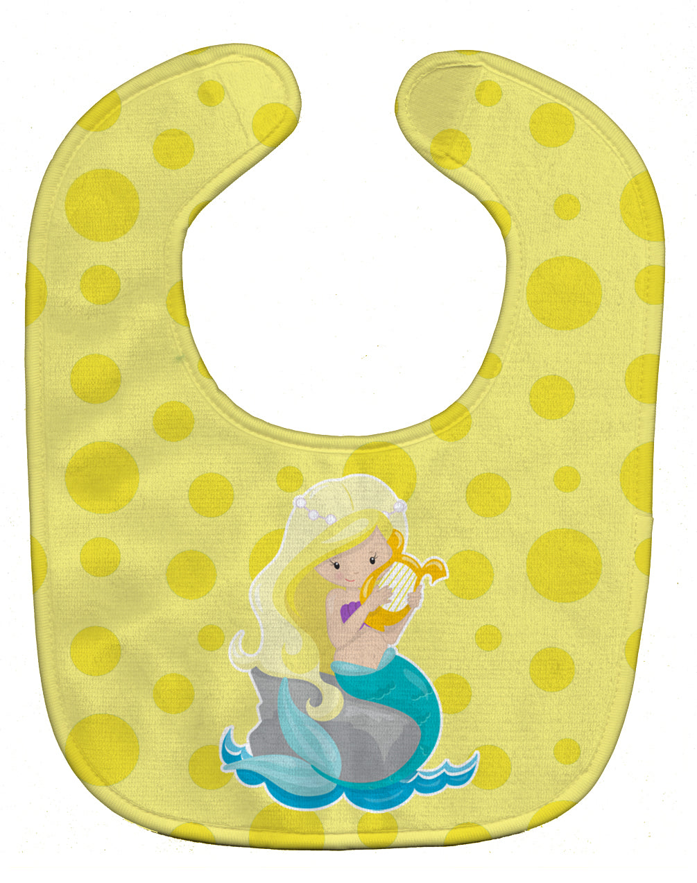 Beach Mermaid Blonde Hair Baby Bib BB8830BIB