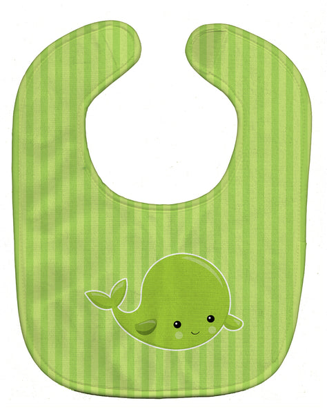 Nautical Whale Green Baby Bib BB8882BIB - the-store.com