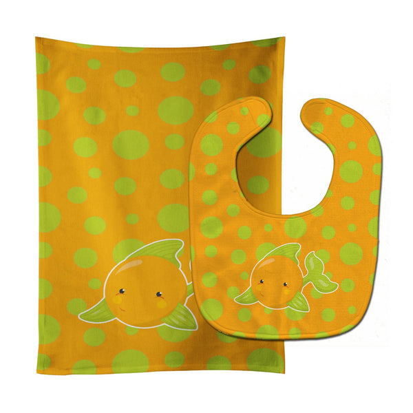 Fish Tropical Fish #3 Baby Bib & Burp Cloth BB8954STBU by Caroline's Treasures