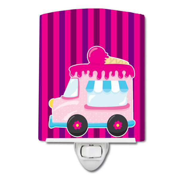 Ice Cream Truck Pink Ceramic Night Light BB9059CNL - the-store.com