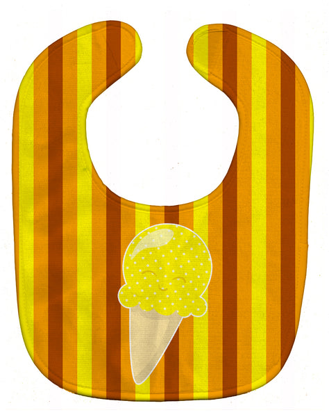 Ice Cream Cone Yellow Baby Bib BB9063BIB - the-store.com