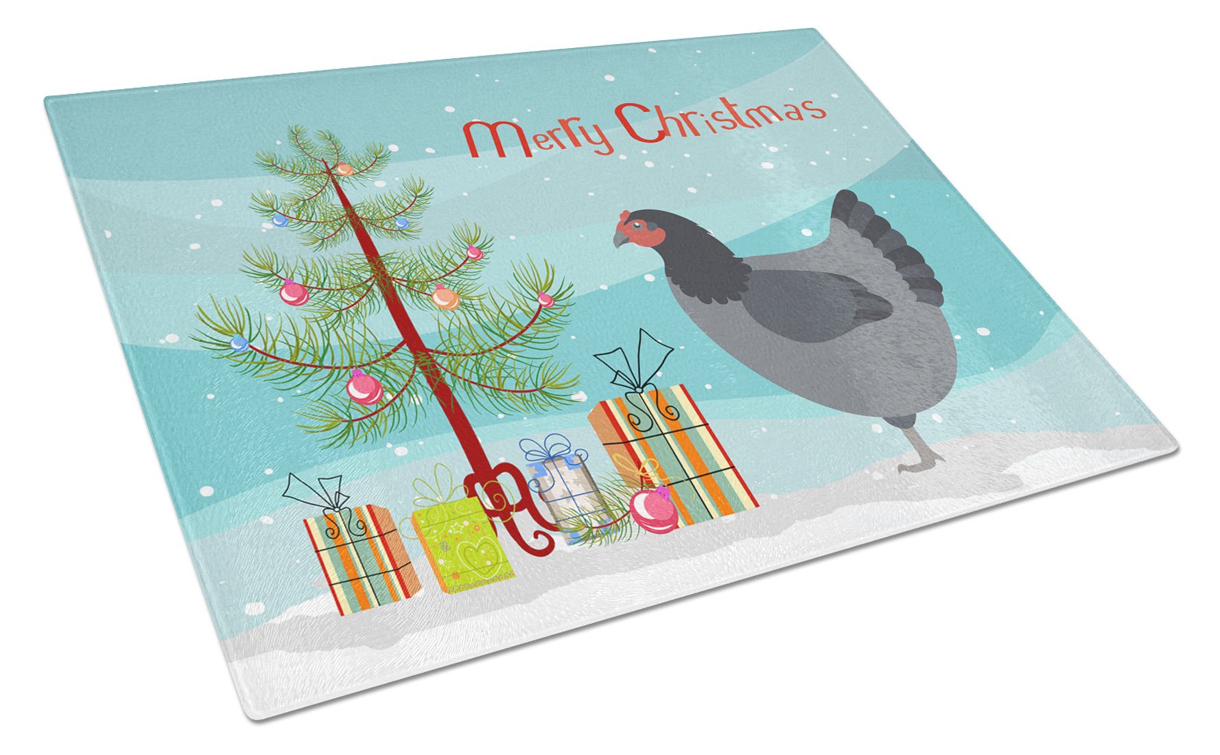 Jersey Giant Chicken Christmas Glass Cutting Board Large BB9202LCB