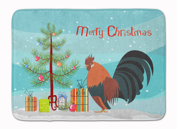 Dutch Bantam Chicken Christmas Machine Washable Memory Foam Mat BB9203RUG - the-store.com