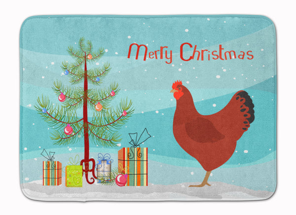 New Hampshire Red Chicken Christmas Machine Washable Memory Foam Mat BB9210RUG - the-store.com