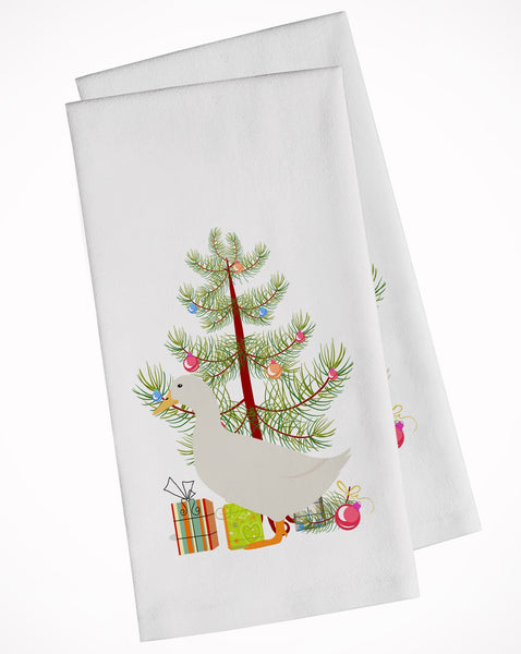 American Pekin Duck Christmas White Kitchen Towel Set of 2 BB9227WTKT by Caroline's Treasures