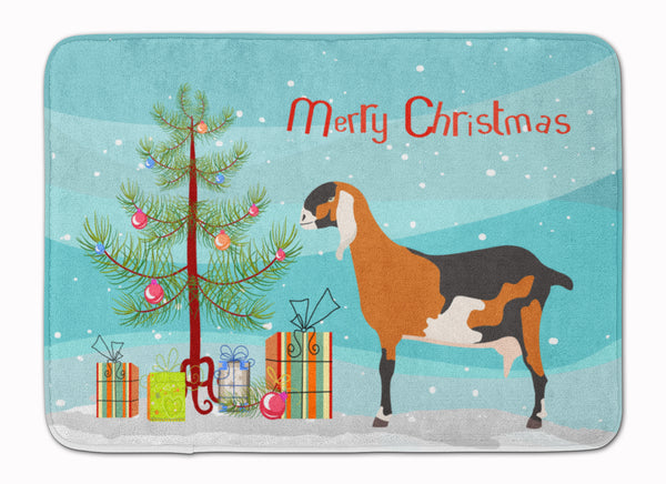 Anglo-nubian Nubian Goat Christmas Machine Washable Memory Foam Mat BB9250RUG - the-store.com