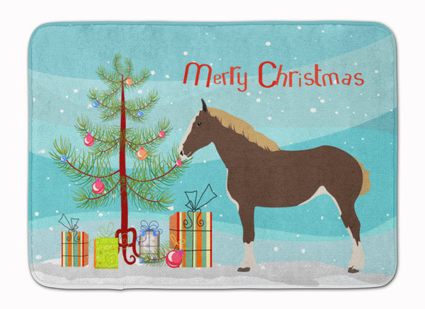 Percheron Horse Christmas Machine Washable Memory Foam Mat BB9273RUG - the-store.com