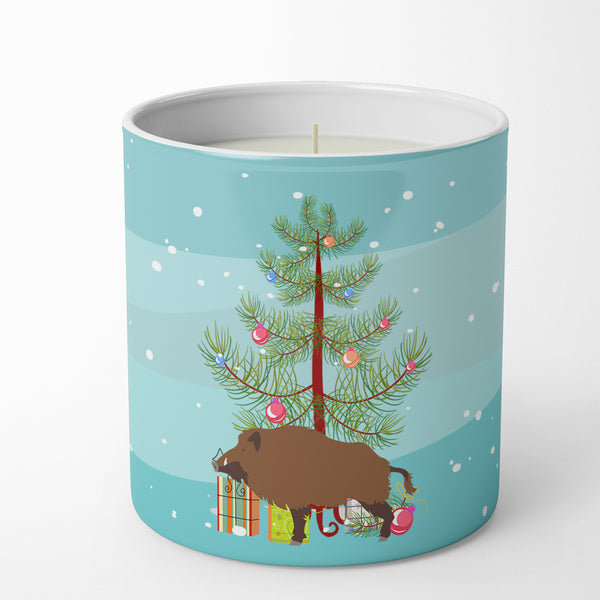 Buy this Wild Boar Pig Christmas 10 oz Decorative Soy Candle