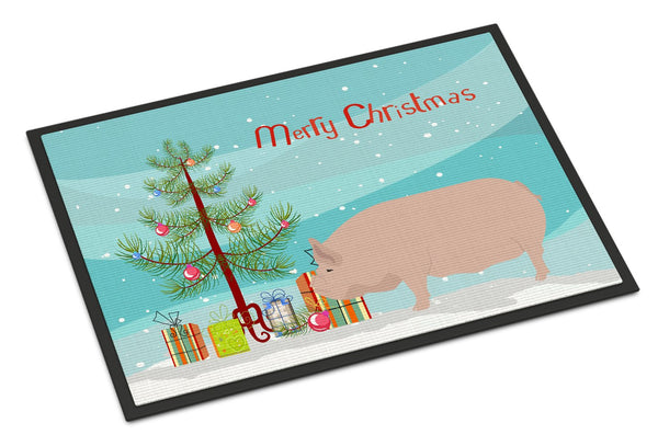 Welsh Pig Christmas Indoor or Outdoor Mat 24x36 BB9304JMAT by Caroline's Treasures