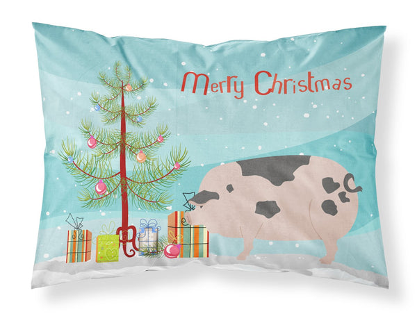 Gloucester Old Spot Pig Christmas Fabric Standard Pillowcase BB9307PILLOWCASE by Caroline's Treasures