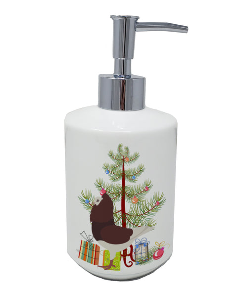 Buy this Capuchin Red Pigeon Christmas Ceramic Soap Dispenser