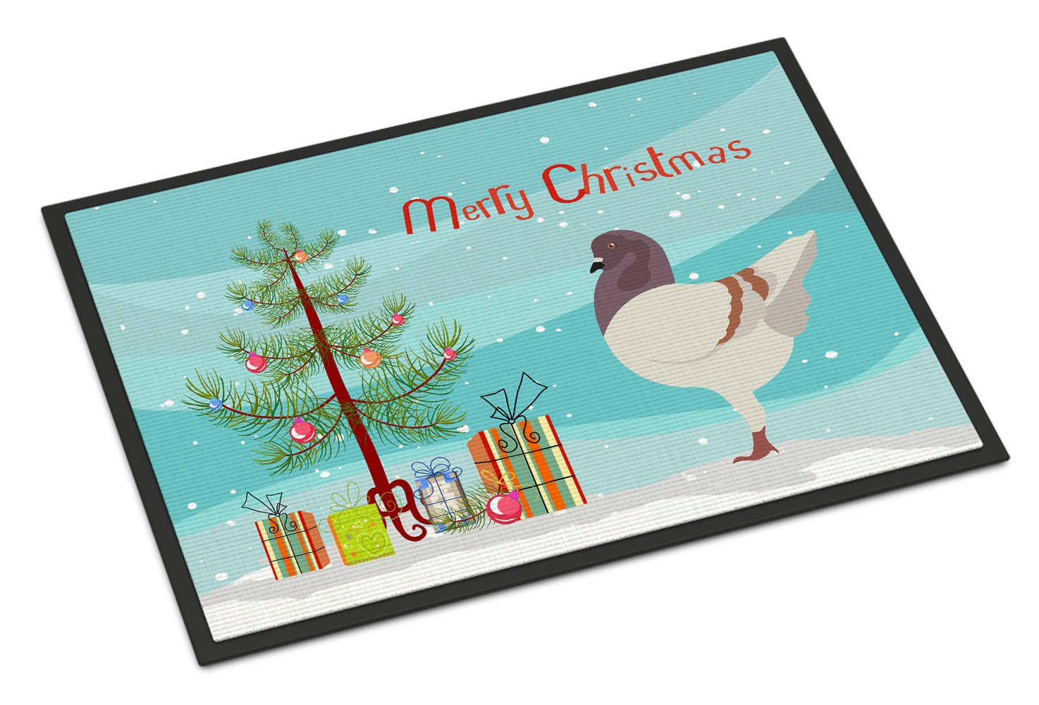 German Modena Pigeon Christmas Indoor or Outdoor Mat 24x36 BB9316JMAT